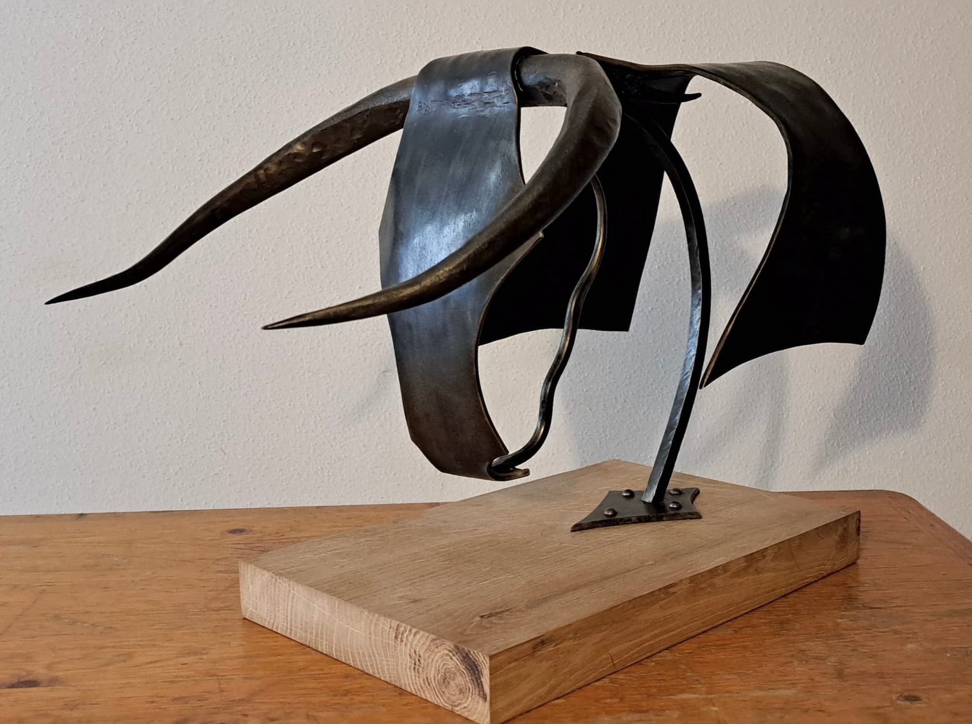 SCULPTURE_METAL_BOIS4 | Forge et art Sculptures métal & bois sur mesure : créations animales et fantastiques à proximité de Colmar et Strasbourg Mulhouse 1
