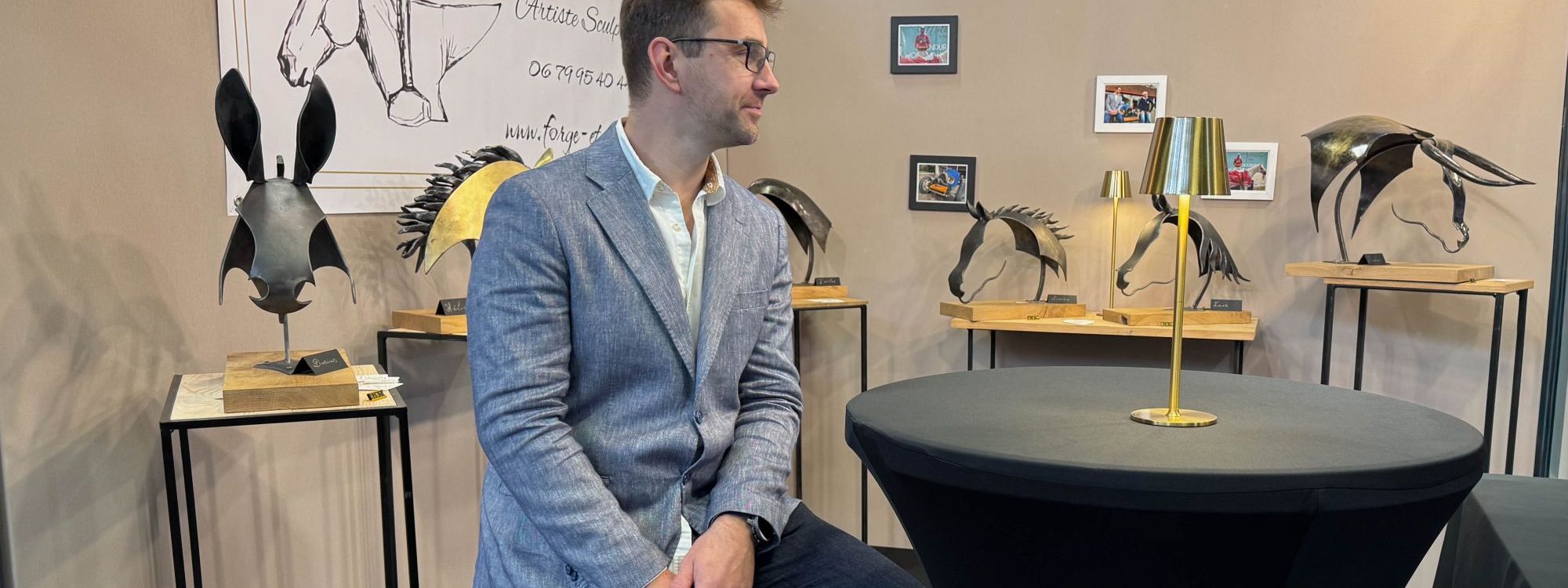 STAND ANGERS 2000X750 | Forge et Art Nicolas Sledziona au salon du cheval d’Angers Illzach